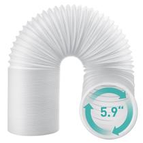 Mangueira de escape AGPTEK com 15 cm de diâmetro e 150 cm de comprimento para AC Mangueira de escape AGPTEK com 15 cm de diâmetro e 150 cm de comprimento para AC