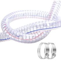 Mangueira de fio de aço Tubo de vácuo de PVC Mangueira de drenagem 3FT QuQuyi 2 ID x 2-1/4 OD