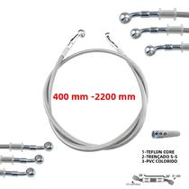 Mangueira De Freio Hidráulica Cinza Prata 28 Graus 2200mm Linha De Óleo DOT Para Kawasaki Yamaha