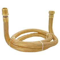Mangueira de Gás 1/2" 1,50 Metros Tomback Macho e Fêmea Malha em Latão Mangueira de Gás 1/2" 1,50 Metros Tomback Macho e Fêmea Malha em Latão