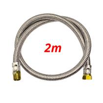 Mangueira de Gás Encanado Flexível Malha de Aço e Adaptador Tamanho:Adaptador + Mangueira 1 m