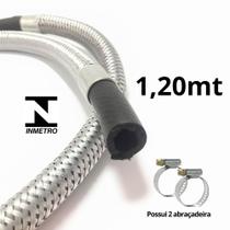 Mangueira de Gás Flexível Revestida 1,20m