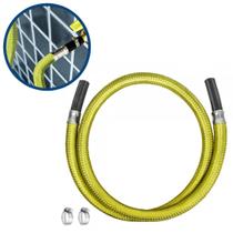 Mangueira de Gás Reforçada 2MT Nitrílica e Malha De Aço Roco