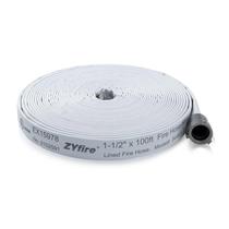 Mangueira de incêndio ZyFire 1,5 cm ID x 30 m de revestimento único EPDM com acoplamentos