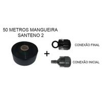 Mangueira De Irrigação Micro Perfurada 50 Metros Santeno 2 + (2 conecçoes)