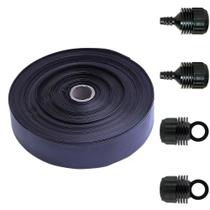 Mangueira De Irrigação Micro perfurada Santeno 100m Diâmetro 1" + 2 União + 2 Fim de Linha