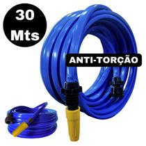 Mangueira De Jardim 30 METROS ANTI TORÇÃO CHATA QUADRADA Resistente Flexível Reforçada Para Quintal Casa NÃO DOBRA