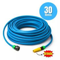 Mangueira de Jardim 30M 7X16" Reforçada Não Torce Dobra Antitorção Azul Uniforte