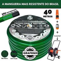 Mangueira De Jardim 40 Metros Com Carrinho Enrolador - Gf.