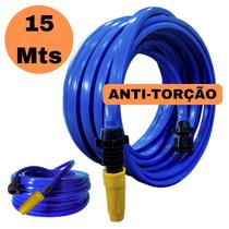 Mangueira De Jardim ANTITORÇÃO CHATA Reforçada Para Casa Jardim Lavar Carro Com Conector e Esguicho Regulável Mangueira De Jardim ANTITORÇÃO CHATA Reforçada Para Casa Jardim Lavar Carro Com Conector e Esguicho Regulável