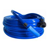 Mangueira de Jardim Completa CHATA - 10 Metros - AZUL - LEDMang