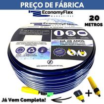 Mangueira de Jardim Doméstica Azul EconomyFlex 20 Metros