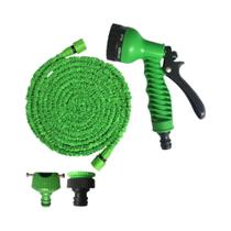 Mangueira De Jardim Expansível Com 7 Padrões, Pistola De Água, Pulverizador De Espuma, Carretel