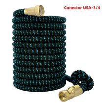 Mangueira De Jardim Expansível De 3/4 Polegadas Com Conector E Bico De Pulverização, Sem Dobras,