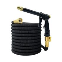 Mangueira De Jardim Expansível De Alta Pressão Com Conector De 3/4 E Bico De Pulverização Para
