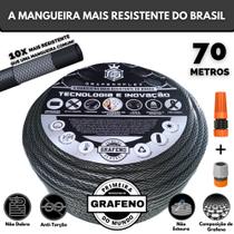 Mangueira de Jardim Extremamente Resistente 70 Metro - GrafenoFlex Grafitte