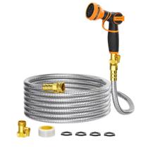 Mangueira de Jardim Giraffe Tools 15 m em Aço Inoxidável com 9 Padrões