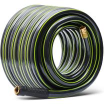 Mangueira de jardim no valor de 1,6 cm x 23 m, acessórios de latão sem dobras Mangueira de jardim no valor de 1,6 cm x 23 m, acessórios de latão sem dobras