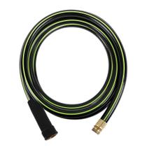 Mangueira de jardim no valor de 1,9 cm x 3 m com extremidades de latão de PVC antitorção Mangueira de jardim no valor de 1,9 cm x 3 m com extremidades de latão de PVC antitorção
