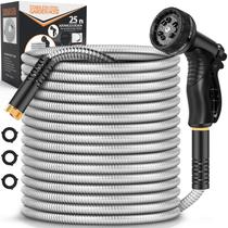Mangueira de Jardim Rcfunkid 7,5 m em Aço Inoxidável com Bico de 10 Funções Mangueira de Jardim Rcfunkid 7,5 m em Aço Inoxidável com Bico de 10 Funções