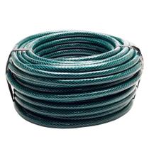 Mangueira de Jardim Trançada 3/8" 30m Verde com Engate e Esguicho - Force Line Mangueira de Jardim Trançada 3/8" 30m Verde com Engate e Esguicho - Force Line