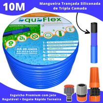 Mangueira de Jardim Trançada Antitorção 10 Mt AquaFlex