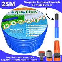 Mangueira de Jardim Trançada Antitorção 25 M AquaFlex