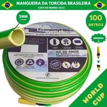 Mangueira de Jardim Verde/Amarela 100Mt - Copa do Mundo