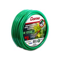 Mangueira De Jardim Verde CORTAG Com Tripla Camada PVC Flexível e Reforçado Acompanha Engates E Esguicho Regulável Para Irrigação e Limpeza Doméstica Mangueira De Jardim Verde CORTAG Com Tripla Camada PVC Flexível e Reforçado Acompanha Engates E Esguicho Regulável Para Irrigação e Limpeza Doméstica