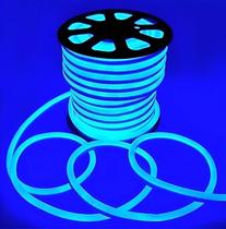 Mangueira De Led Neon Flex 15 Metros Conector Luz Azul 127v