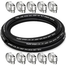 Mangueira de linha de combustível HOUSUN 10 mm ID x 10 pés com 10 braçadeiras NBR Mangueira de linha de combustível HOUSUN 10 mm ID x 10 pés com 10 braçadeiras NBR