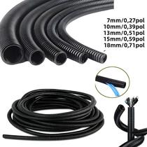 Mangueira De Polietileno Trançada Em Aço Preto Tipo Dividido Para Cabos Com Diâmetro De 7-28mm E