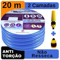 Mangueira de Quintal Siliconada EconomyFlex Azul 20 M