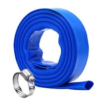 Mangueira de retrolavagem de piscina DAVCO 1,5 x 30,48 m, PVC pesado, azul