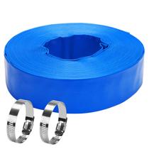 Mangueira de retrolavagem de piscina DERPIPE Lay-Flat 2 x 100 pés de PVC com braçadeiras Mangueira de retrolavagem de piscina DERPIPE Lay-Flat 2 x 100 pés de PVC com braçadeiras