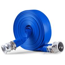 Mangueira de retrolavagem VEVOR PVC azul de 2 polegadas x 100 pés com braçadeiras e conexões