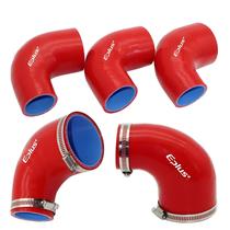 Mangueira De Tubo De Silicone Vermelho, Conector De 90 Graus, Intercooler De Carro, Acoplador De