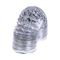Mangueira De Ventilação Flexível De Alumínio De 4 Polegadas, Duto De Exaustão De 2M Mangueira De Ventilação Flexível De Alumínio De 4 Polegadas, Duto De Exaustão De 2M