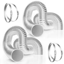 Mangueira de ventilação flexível para secador VIVOSUN de 6 polegadas, pacote com 2 unidades de alumínio de 2,4 m Mangueira de ventilação flexível para secador VIVOSUN de 6 polegadas, pacote com 2 unidades de alumínio de 2,4 m