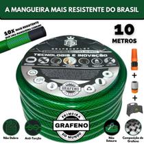 Mangueira Doméstica 10M + Suporte - GrafenoFlex Verde