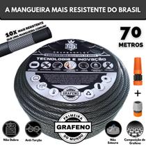 Mangueira Doméstica Não Dobra e Não Amassa 70Mt. - GrafenoFlex Grafitte