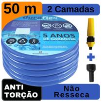 Mangueira Doméstica Siliconada Azul 50Mts DuraFlex