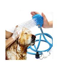 Mangueira Ducha Luva Massageadora Banho Pet Cães Gatos