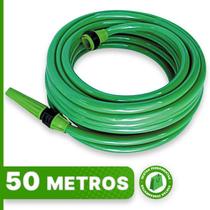 Mangueira Duocolor 50 Metros Revestimento Siliconada Com Engate Esguicho