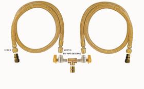 mangueira dupla gás encanado fogão forno cooktop válvula 90º