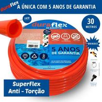 Mangueira DuraFlex Laranja 30m - PVC Flexível - Resistente