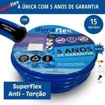 Mangueira DuraFlex ul 15m - PVC Resistente - Esguicho