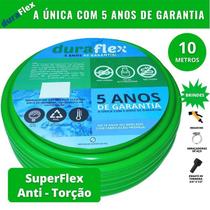 Mangueira DuraFlex Verde 10m - PVC Flexível - Esguicho