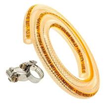 Mangueira e Abraçadeiras de Botijão de Gás de Cozinha 13 kilos de 1 Metro e 20cm Selo Inmetro