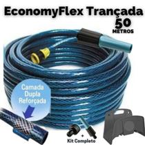 Mangueira EconomyFlex 50 Mts c/ Suporte - Kit Completo